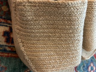 Cuñas de esparto beige