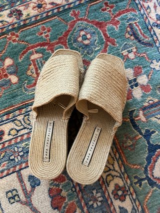 Cuñas de esparto beige