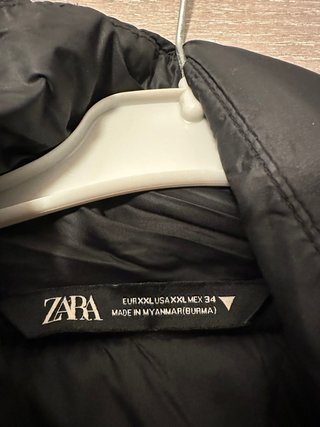 Chaleco acolchado Zara negro