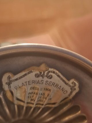 Jarra alpaca clásica con baño de plata años 40