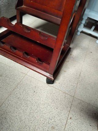 Mueble Botellero Jamonero Madera Bambú