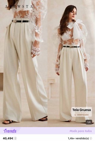 Pantalón de vestir beige