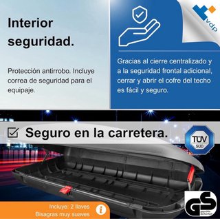 Cofre de techo 320l