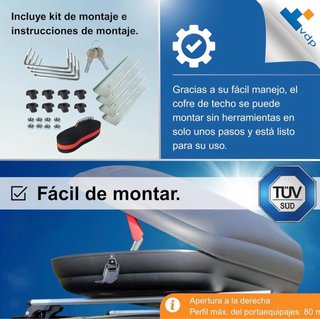 Cofre de techo 320l