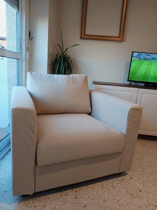 Sillón o Butaca 1 plaza  Vimle Ikea Beige -Urge