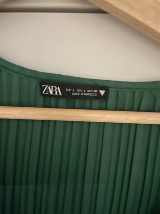 Vestido Zara verde talla L