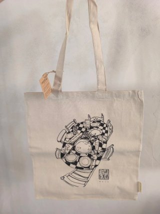 Bolso de tela con ilustración Tiempo de Gachas