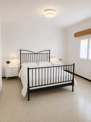 Estructura Cama Metálica Negra 160x200cm