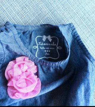 Vestido bebé niña talla 3 meses