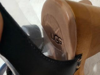 Sandalias UGG Tacón Negro Talla 37