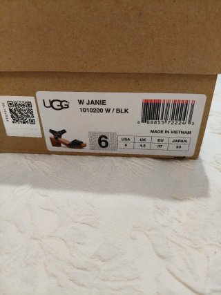 Sandalias UGG Tacón Negro Talla 37