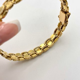Pulsera brazalete de oro 18kt