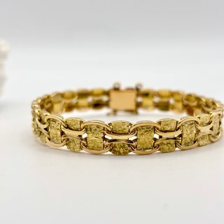 Pulsera brazalete de oro 18kt
