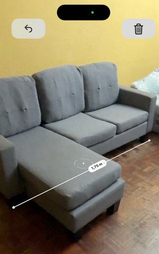 Sofá modular gris en L