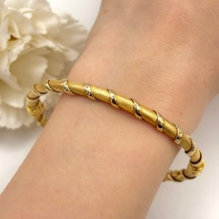 Pulsera brazalete de oro 18kt
