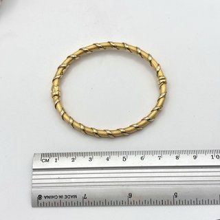 Pulsera brazalete de oro 18kt