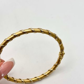 Pulsera brazalete de oro 18kt