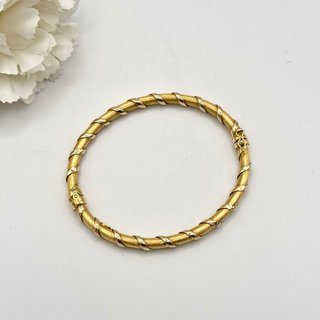 Pulsera brazalete de oro 18kt