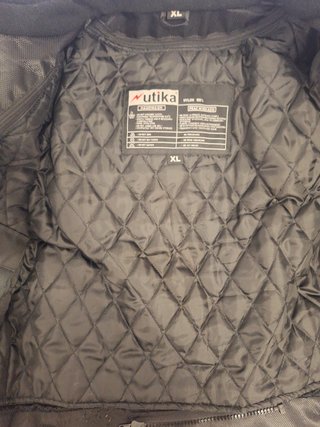 Chaqueta Moto Utika Talla XL Negra/Azul