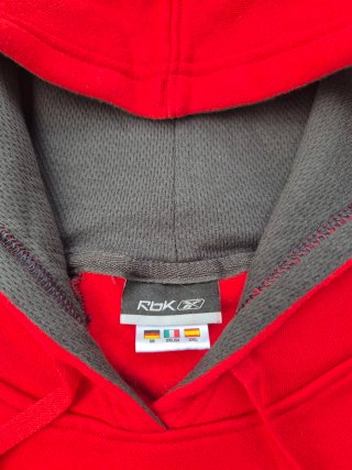 Sudadera Reebok Hombre Roja con Capucha
