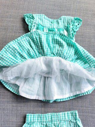 Vestido y braguita bebé niña 3 meses