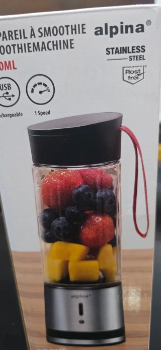 Batidora Alpina Smoothie Maker 300ml Recargable