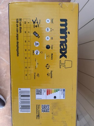 Ventilador de techo Calima con LED