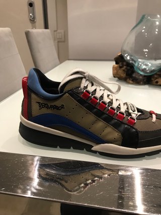 Zapatillas Dsquared2 Verde/Azul/ Gris/Rojo.