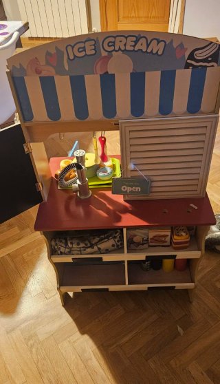 Cocina de madera Juguete Infantil Heladería
