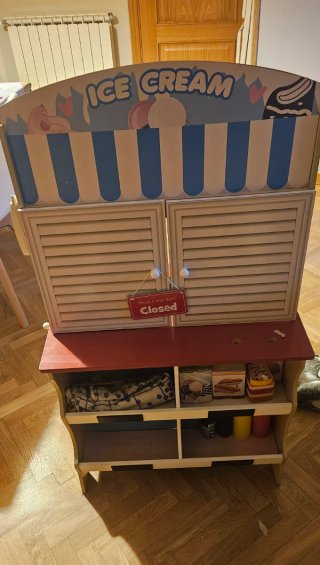 Cocina de madera Juguete Infantil Heladería