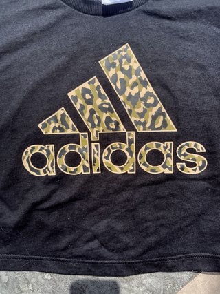 Sudadera Adidas Crop Estampado Leopardo