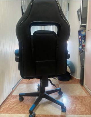 Silla Gaming Negra y Azul