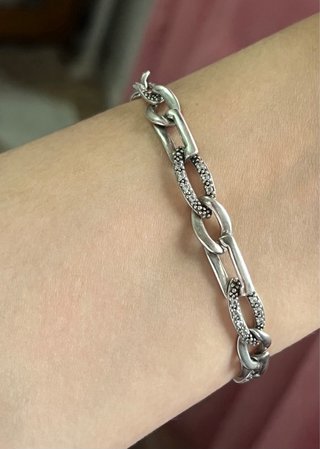 Pulsera Plata Elegante con Circonitas 20 cm