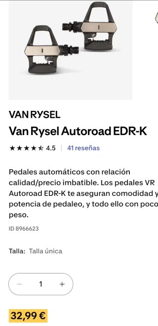 Pedales automáticos Van Rysel