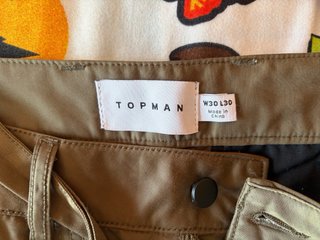 Pantalón cargo Topman verde oliva