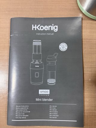 Mini Batidora H.Koenig SMOO18 Verde