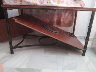 Mesa de forja, hay que venir a recogerla