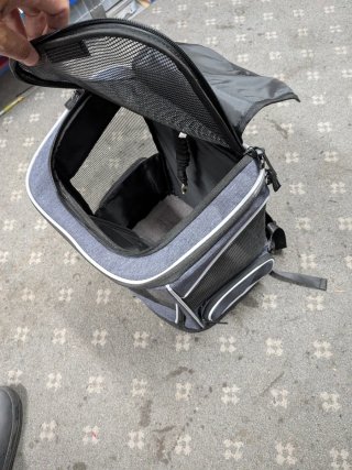 Mochila transportín para mascotas hasta 7kg