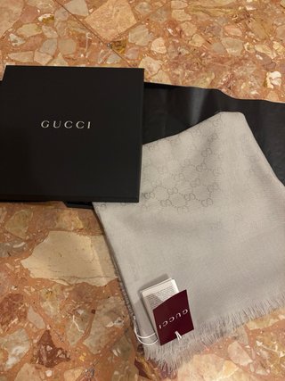 Sciarpa/stola Gucci Beige GG Monogram