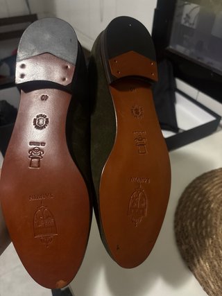 Mocasines Hombre Piel Verde Hechos a Mano