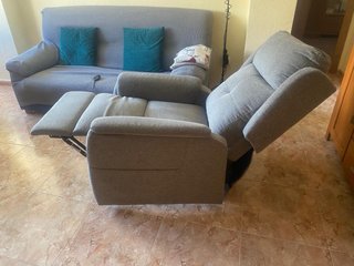 Poltrona Relax Elettrica Grigia Poco Usata