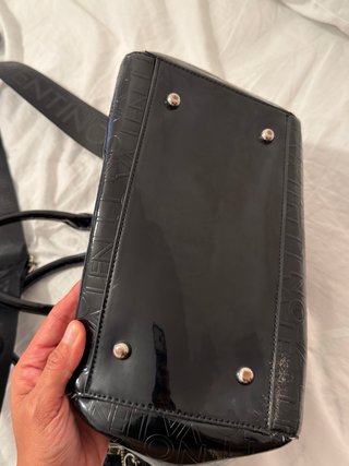 Bolso Valentino Negro Charol Usado Original