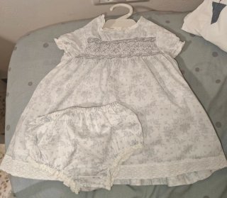 Vestido Gocco 6-9 meses con braguita
