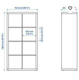 Cajonera Kallax 8 Compartimentos Blanca de Ikea