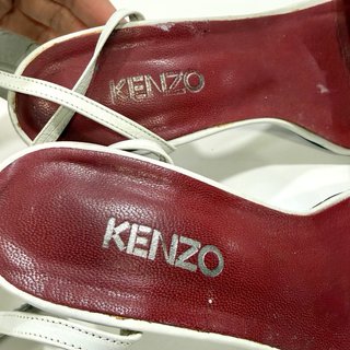 Talla 40 - Sandalias Kenzo Blancas Tacón