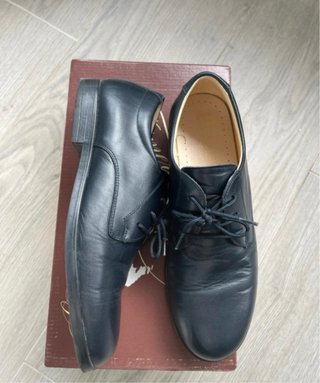 Zapatos azul marino de cordones de hombre/niño
