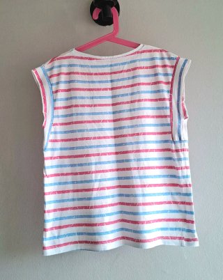 Camiseta niña rayas manga corta Talla 10 años