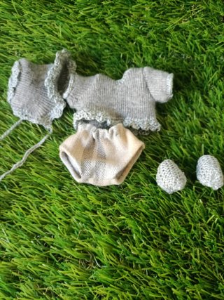 Conjunto Ropa Barriguitas Gris