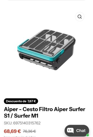 Cesta Aiper Surfer S1 Robot Piscina