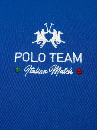 Polo La Martina Azul Estilo Italiano